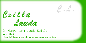 csilla lauda business card